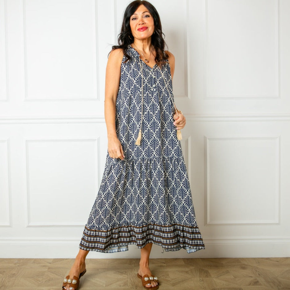 All Over Print Maxi Dress